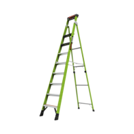 Little Giant Ladder Systems, SENTINEL10, Escalera de 3.05 m Capacidad máxima de 170 Kg, inclinada, de fibra de vidrio con almoha