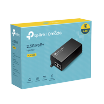 TP-LINK, POE260S, Inyector PoE+ (30W) / Gigabit 802.3 af/at / 2 puertos 10/100/1000 Mbps / Plug and Play / Fuente alimientación 