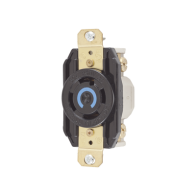 HUBBELL, HUB-HBL-2720, Receptáculo con Bloqueo de Media Vuelta Industrial 30 A 250 V CA / 3 Polos 4 Hilos / Nema L15-30R.