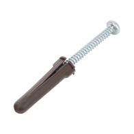 THORSMAN, TP-2B-KIT, Paquete de 10 taquetes café 1 3/4 y 10 tornillos 10mm x 1 3/4 (1104-05002)