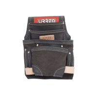 URREA, SYS-BN138, Estuche porta herramienta de piel aceitada con cinturón, con 10 bolsillos, medidas 24.1 x 31.8 cm.
