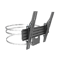 EPCOM INDUSTRIAL, EMCST400, MONTAJE PARA PANTALLAS DE 32 A 65 PULGADAS EN COLUMNA| VESA 100 X 100 HASTA 400 X 400 | COLOR NEGRO|