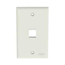 PANDUIT, NK1FNIW, Placa de Pared Vertical, Salida Para 1 Puerto Keystone, Color Blanco Mate