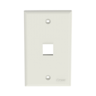 PANDUIT, NK1FNIW, Placa de Pared Vertical, Salida Para 1 Puerto Keystone, Color Blanco Mate