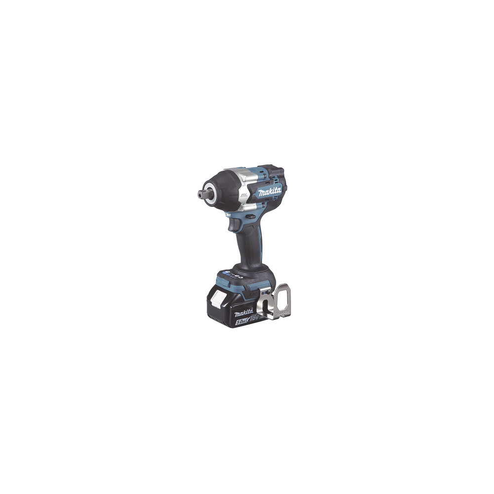 MAKITA, DTW701RTJ, LLAVE IMPACTO 1/2IN TORQUE 700 NM INC/ 2 BAT 5.0 A.H Y CARG C/LUZ EST.MACK PACK 18V