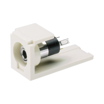 PANDUIT, CM35MSSIW, Módulo Estéreo de 3.5mm (1/8 ), Tipo Mini-Com, Para Soldar, Color Blanco Mate