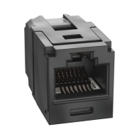 PANDUIT, CC6X88BL, Módulo Acoplador RJ45 a RJ45, Mini-Com, Categoría 6A, Color Negro