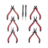 EPCOM POWERLINE, EPNTK8, Juego de Herramientas con 6 Pinzas Eléctricas de 4.5 + 2 Desarmadores de Precisión (Plano y Cruz).