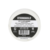 PANDUIT, ST17-075-66WH, Cinta Eléctrica STRONGHOLD para Aislar, de PVC, Uso General Reparación y Mantenimiento, Grosor de 0.18mm