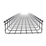 CHAROFIL, CH-105-300EZ, Charola Tipo Malla 105/300 mm, Acabado Electro Zinc, Hasta 501 Cables Cat6, Tramo de 3 Metros