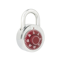 LOCK, SYS-L26-S50-RJB, Candado de Combinación / Medida 50 mm/ Nivel de Seguridad 3 / Combinación de Disco / Color Rojo.