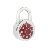 LOCK, SYS-L26-S50-RJB, Candado de Combinación / Medida 50 mm/ Nivel de Seguridad 3 / Combinación de Disco / Color Rojo.