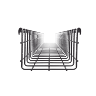 CHAROFIL, MG-50-442EZ, Charola Tipo Malla 116/150 mm, Acabado Electro Zinc, Hasta 277 Cables Cat6, Tramo de 3 Metros