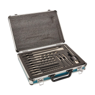 MAKITA, D-71205, Juego de 14 piezas de Brocas, Cinceles y Broquero SDS Plus Makita