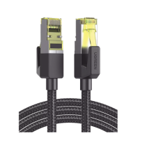 UGREEN, 80421, Cable Ethernet Cat7 CLASSâ... F/FTP Redondo con Malla de Nylon 1 Metro
