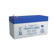 POWER SONIC, PS-1212-F1, Batería 12V, 1.4AH, Para Respaldo, Tecnologías AGM/VRLA, 5 Años Vida Útil, Terminales F1, Reconocida UL