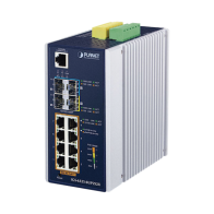 PLANET, IGS-6325-8UP2S2X, Switch Industrial Administrable Capa 3 con 8 Puertos Gigabit PoE 802.3bt, 2 Puertos SFP de 1 G/2.5 G, 