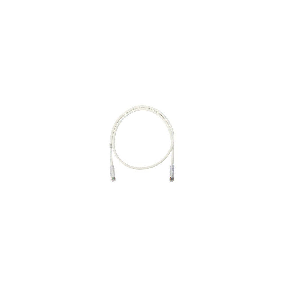 PANDUIT, NK6PC20Y, Cable de parcheo UTP Categoría 6, con plug modular en cada extremo - 6 m. - Blanco Mate