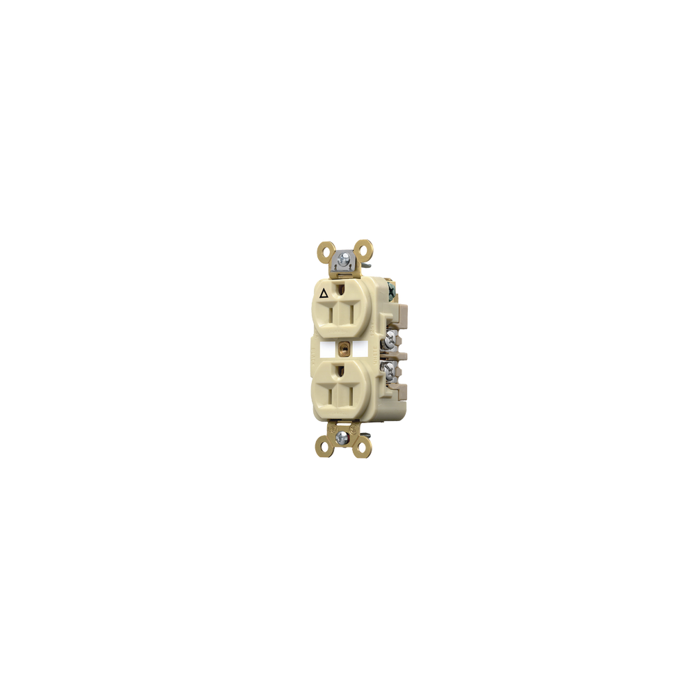 HUBBELL, HUB-IG-5262I, Contacto Dúplex Conexión a Tierra Aislada 15A 125V/ 2 Polos 3 Hilos/ Color Marfil/ Nema 5-15R/ Grado Indu