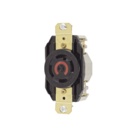HUBBELL, HUB-HBL-2710, Receptáculo con Bloqueo de Media Vuelta Industrial 30 a 125/250 V CA / 3 Polos 4 Hilos / Nema L14-30R.