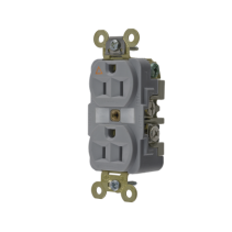 HUBBELL, HUB-IG-5262GY, Contacto Dúplex Conexión a Tierra Aislada 15A 125V/ 2 Polos 3 Hilos/ Color Gris/ Nema 5-15R/ Grado Indus