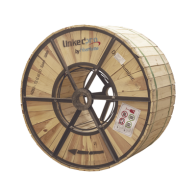 LINKEDPRO BY FIBERHOME, OC-ADSS-72C-S200/4KM, Carrete de 4 km de Fibra Óptica Aérea (ADSS) G.652D, Monomodo de 72 Hilos, Exterio