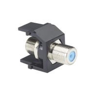 PANDUIT, NKFBL, Módulo Acoplador Coaxial Tipo F, Keystone, de 75 Ohms, 3.0 GHz, Color Negro