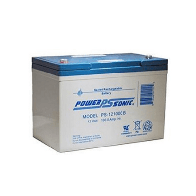 POWER SONIC, PS-121000-B, Batería 12V, 100AH, Para Respaldo, Tecnologías AGM/VRLA, 10-12 Años Vida Útil, Terminales B (M6), Reco