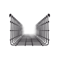 CHAROFIL, CH-150-200EZ, Charola Tipo Malla 150/200 mm, Acabado Electro Zinc, Hasta 477 Cables Cat6, Tramo de 3 Metros