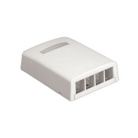 PANDUIT, NK4BXWH-AY, Caja de Montaje en Superficie, Para 4 Módulos Keystone, Color Blanco