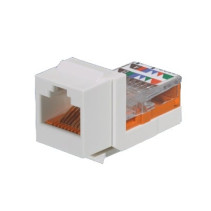 PANDUIT, NK5E88MEIY, Conector Jack Estilo Leadframe, Tipo Keystone, Categoría 5e, de 8 posiciones y 8 cables, Color Marfil