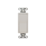 HUBBELL, HUB-DS-320W, Interruptor Decorador de 20 A 120-277 V CA/ 3 Vías/ Cableado Lateral y Posterior / Color Blanco.