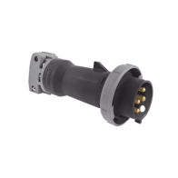 HUBBELL, HUB-HBL-460-P5W, Enchufe Macho Pin and Sleeve Trifásico / 60 A 600 VCA 3 Fases / 3 Polos 4 Hilos / Hermético / Grado In