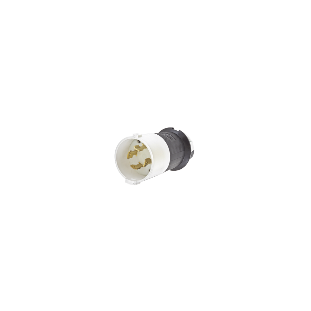 HUBBELL, HUB-HBL-2741-S, Clavija con Bloqueo de Media Vuelta Industrial 30 A 600 V CA / 3 Polos 4 Hilos / Nema L17-30P.