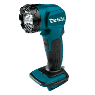 MAKITA, DML815, Lampara para Iluminación Inalambrica con Cabezal Multidireccional , Utiliza batería LXT® de 18V.