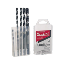 MAKITA, D-37029, Juego de 5 Pzas. de Broca para Concreto con Punta de Carburo (3/16 , 1/4 , 5/16 , 3/8 y 1/2 )