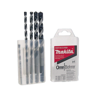 MAKITA, D-37029, Juego de 5 Pzas. de Broca para Concreto con Punta de Carburo (3/16 , 1/4 , 5/16 , 3/8 y 1/2 )