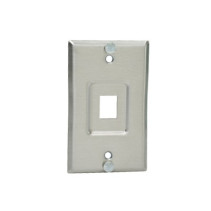 PANDUIT, KWPY, Placa de Pared Telefónica, Salida de 1 Puerto Keystone, de Acero Inoxidable