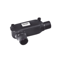 RAWELT, OLR-0090-PC, Caja Ovalada tipo LR con Recubrimiento Exterior de PVC de 3/4 (19 mm).