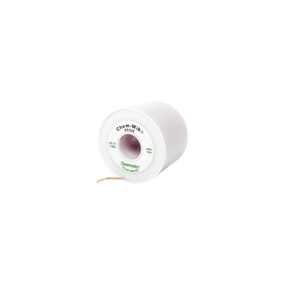 SYSCOM, 237-SO-027, Rollo de desoldar de 150 m, trenza de 0.075 de ancho y alta absorción.