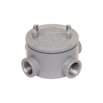 RAWELT, GRX-0606, Caja para Áreas Peligrosas con Tapa Tipo GRX de 2 (51 mm) / Con 4 Entradas / Aluminio libre de Cobre.