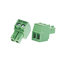 HIKVISION, 101305175, Bornera Verde Conector Macho de 3.5 mm para Paneles de Acceso, Cámaras, Múltiples Dispositivos/ 2 Tornillo