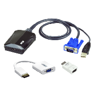 ATEN, CV211CP, Kit de TI del adaptador para carrito de emergencia de consola KVM USB para ordenador portátil