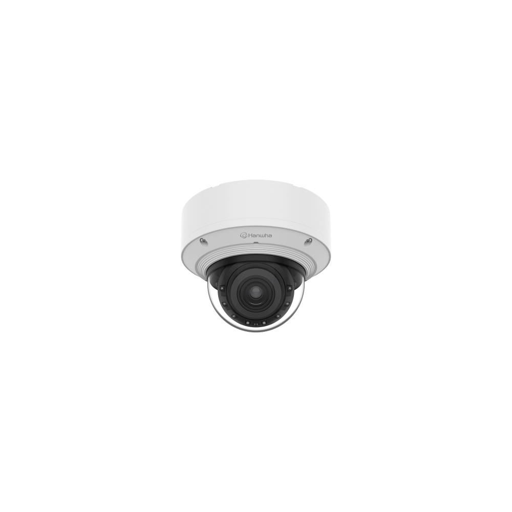 Hanwha Techwin Wisenet, PND-A9082RV, Cámara Domo Interior AI 8MP / Sensor 1/1.2 / Zoom Motorizado 2.25x (5.9-13.3mm) / WiseIR 60