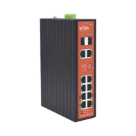 WI-TEK, WI-PS310GF-I-V2, Switch PoE Industrial No administrable / Puertos 1-2 PoE 802.3 af/at y PoE 24 Vcc Pasivo 30W / Puertos 