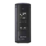 CYBERPOWER, BRG1000AVRLCD-5Y, UPS de 1000 VA/600 W, Topología Línea Interactiva, Entrada 120 Vca NEMA 5-15P, Tipo Torre, Con 10 