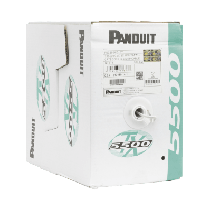 PANDUIT, PUC5504IG-EY, Bobina de Cable UTP 305 m. de Cobre, PanNet, Gris, Categoría 5e (24 AWG), PVC (CM), de 4 pares