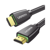 UGREEN, 40414, Cable HDMI 2.0 de Nylon Trenzado / 10 m / 4K@60Hz / HDR / 3D / HEC (Canal Ethernet HDMI) / ARC (Canal de Retorno 