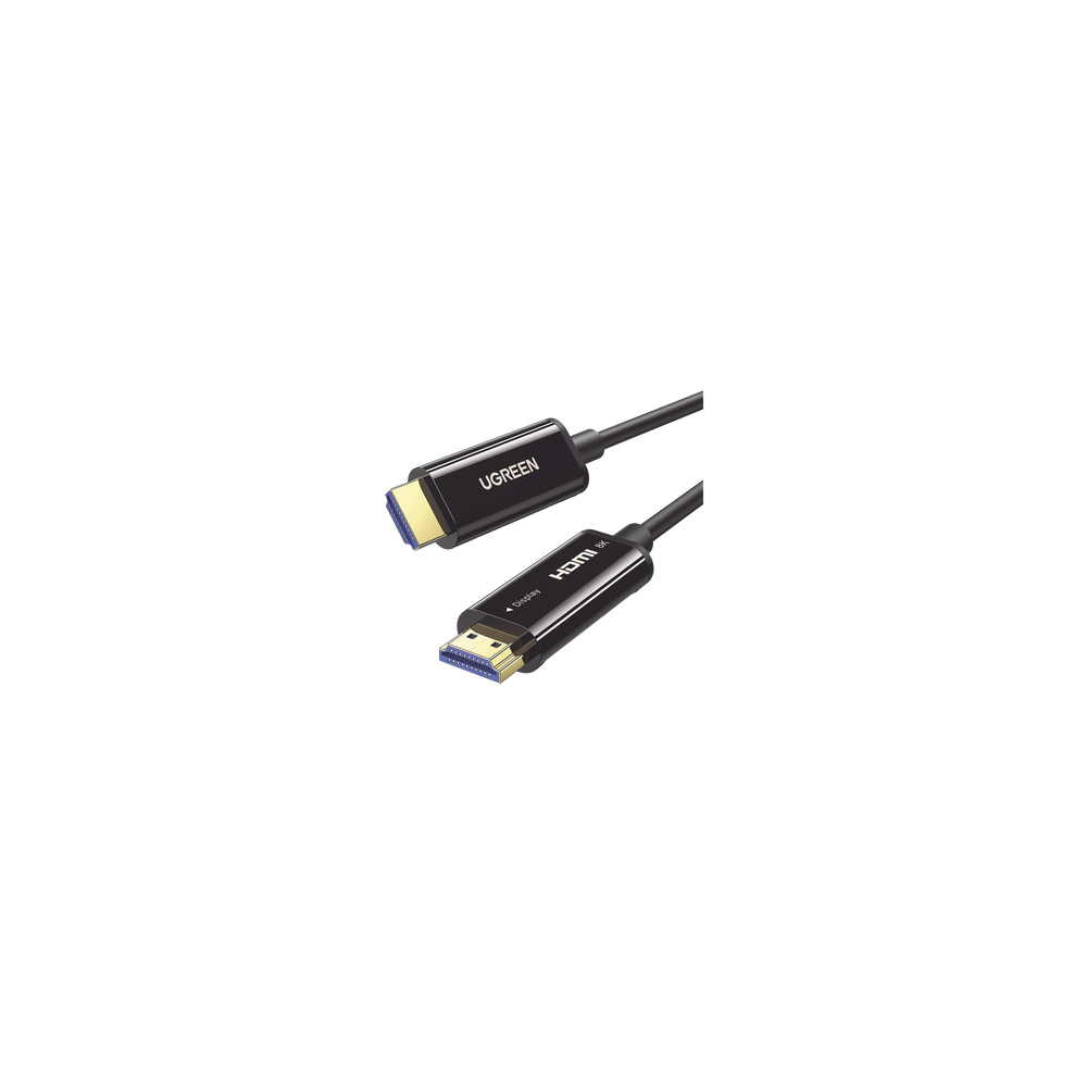 UGREEN, 80406, Cable HDMI de 10 Metros por Fibra Óptica 8K@60Hz / Fibra de 4 núcleos + Cobre estañado de 7 núcleos / Compatible 