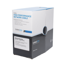 LINKEDPRO BY EPCOM, PRO-CAT-6-PLUS-V2, Bobina de cable de 305 metros Cat6+, CM, CALIBRE 23 ALTO RENDIMIENTO, ETL,UL, color azul,